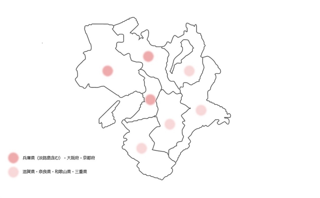 ジオインテリアワークスの対応地域