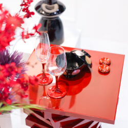 展示ブースデザイン　漆　テーブル　プロダクトデザイン