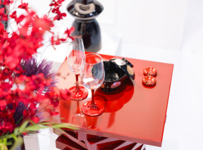 展示ブースデザイン　漆　テーブル　プロダクトデザイン