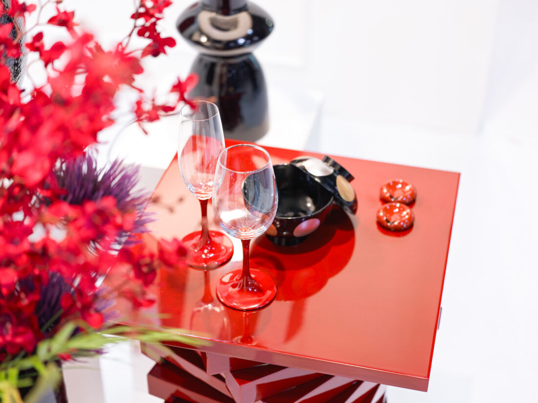 展示ブースデザイン 漆 テーブル プロダクトデザイン