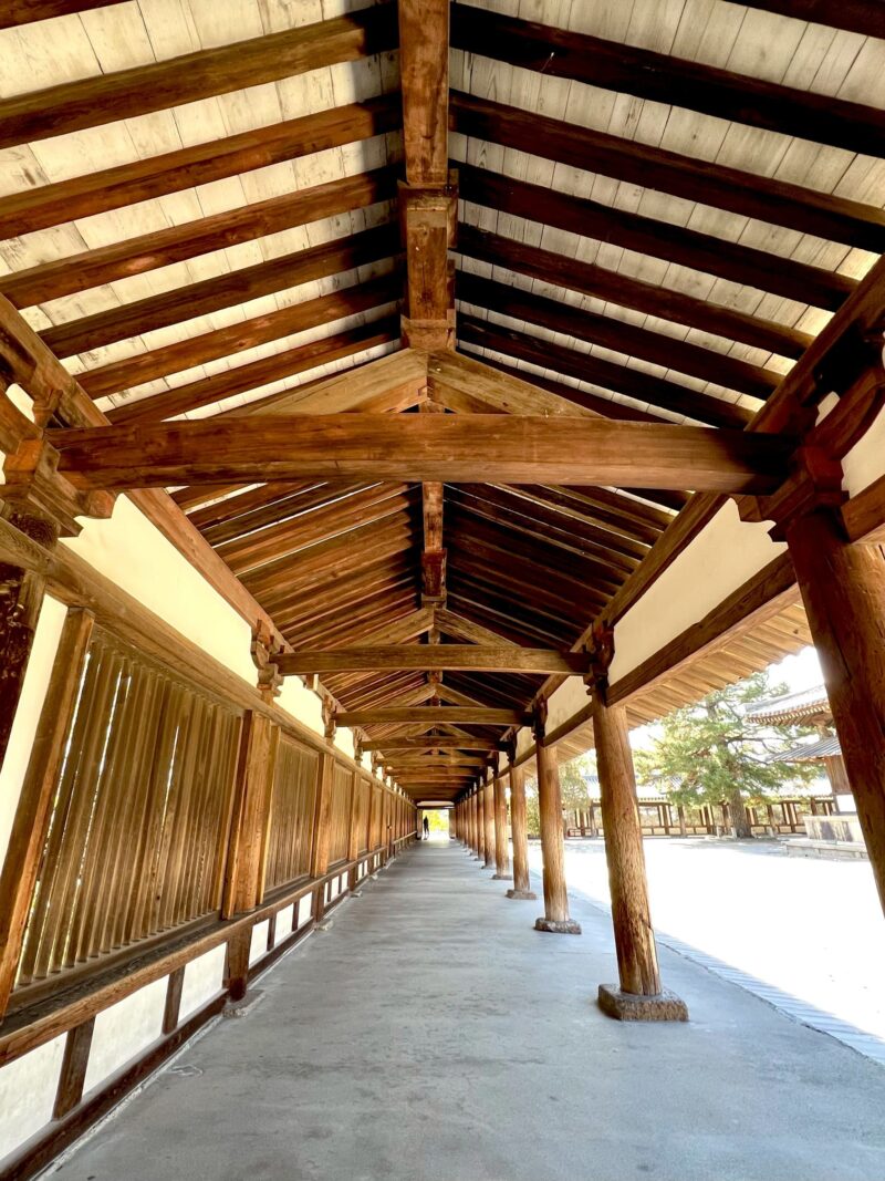 法隆寺 世界遺産 回廊