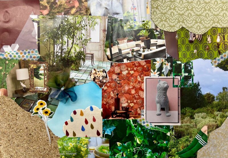 インテリアコーディネート　実習　特別授業
インテリアコラージュ