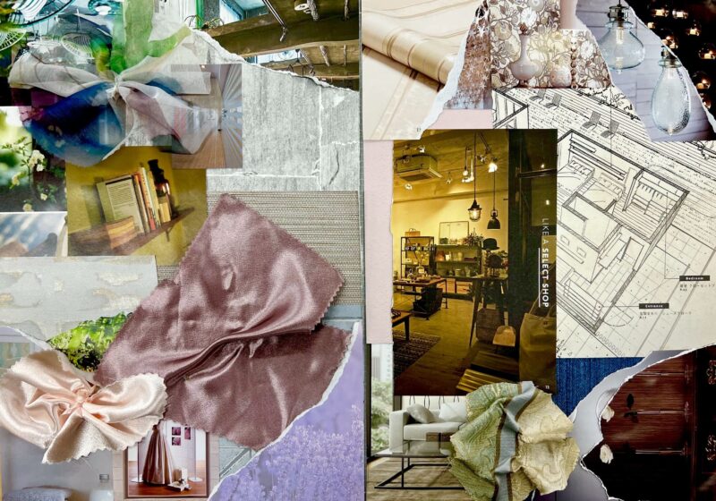 インテリアコーディネート　実習　特別授業
インテリアコラージュ