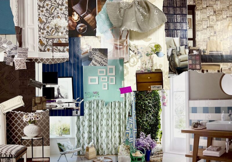 インテリアコーディネート　実習　特別授業
インテリアコラージュ